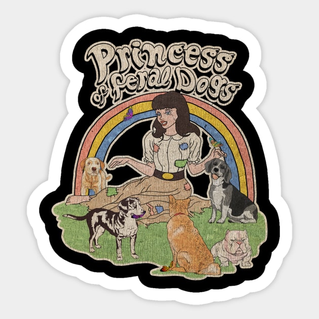 Princess Dog Sticker by SERVASTEAK